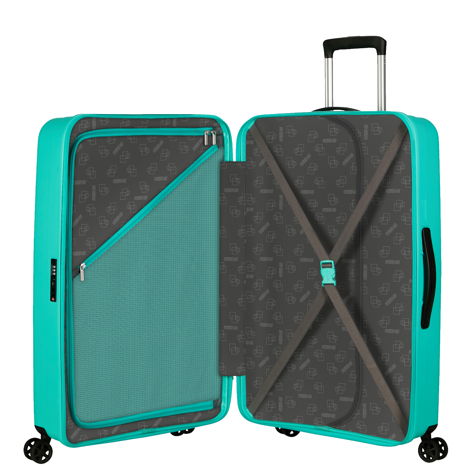 
American Tourister Rejoy 77cm 4 Wheel Suitcase Aquatic Awe