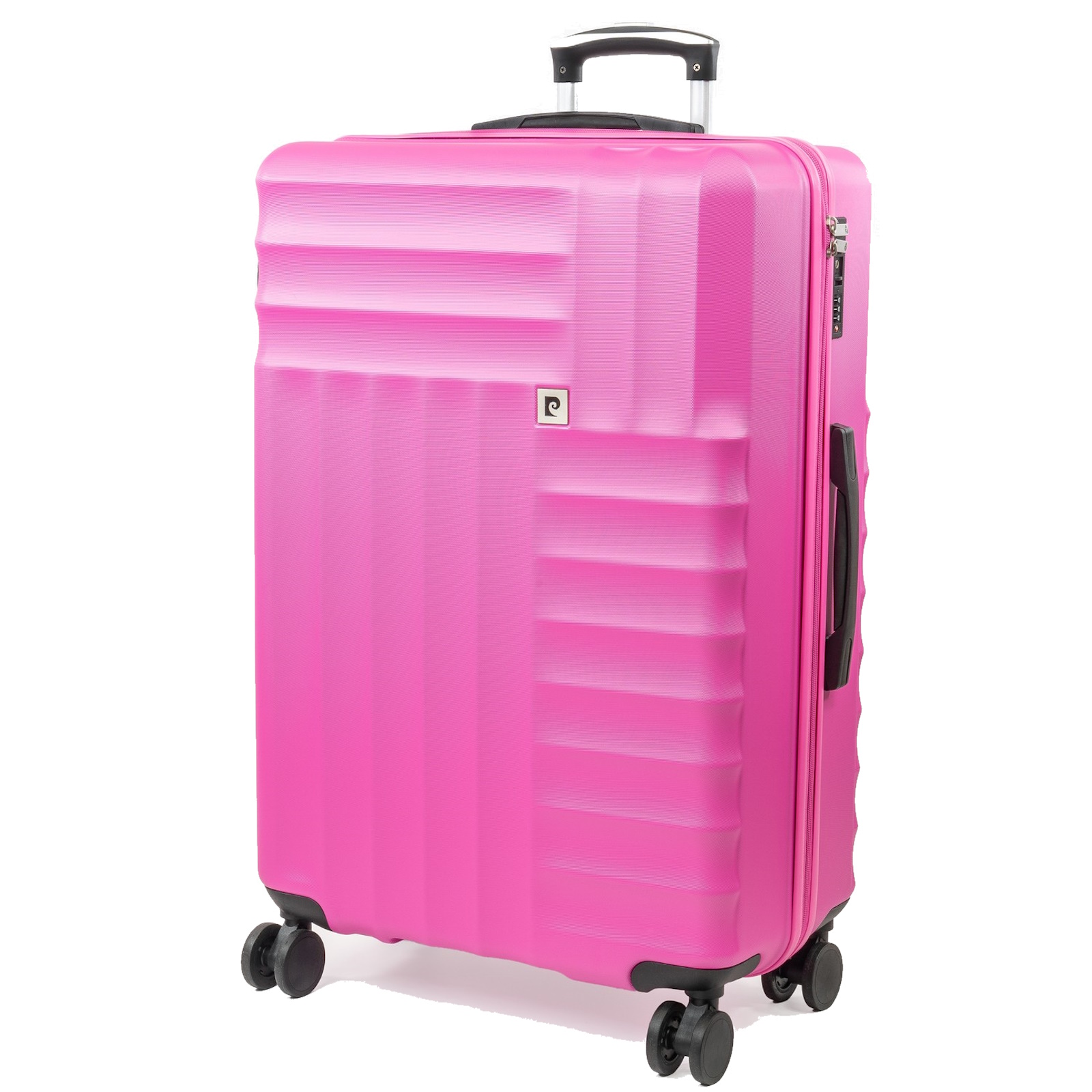Pierre Cardin Soleil 77cm 4 Wheel Large Suitcase Bright Pink