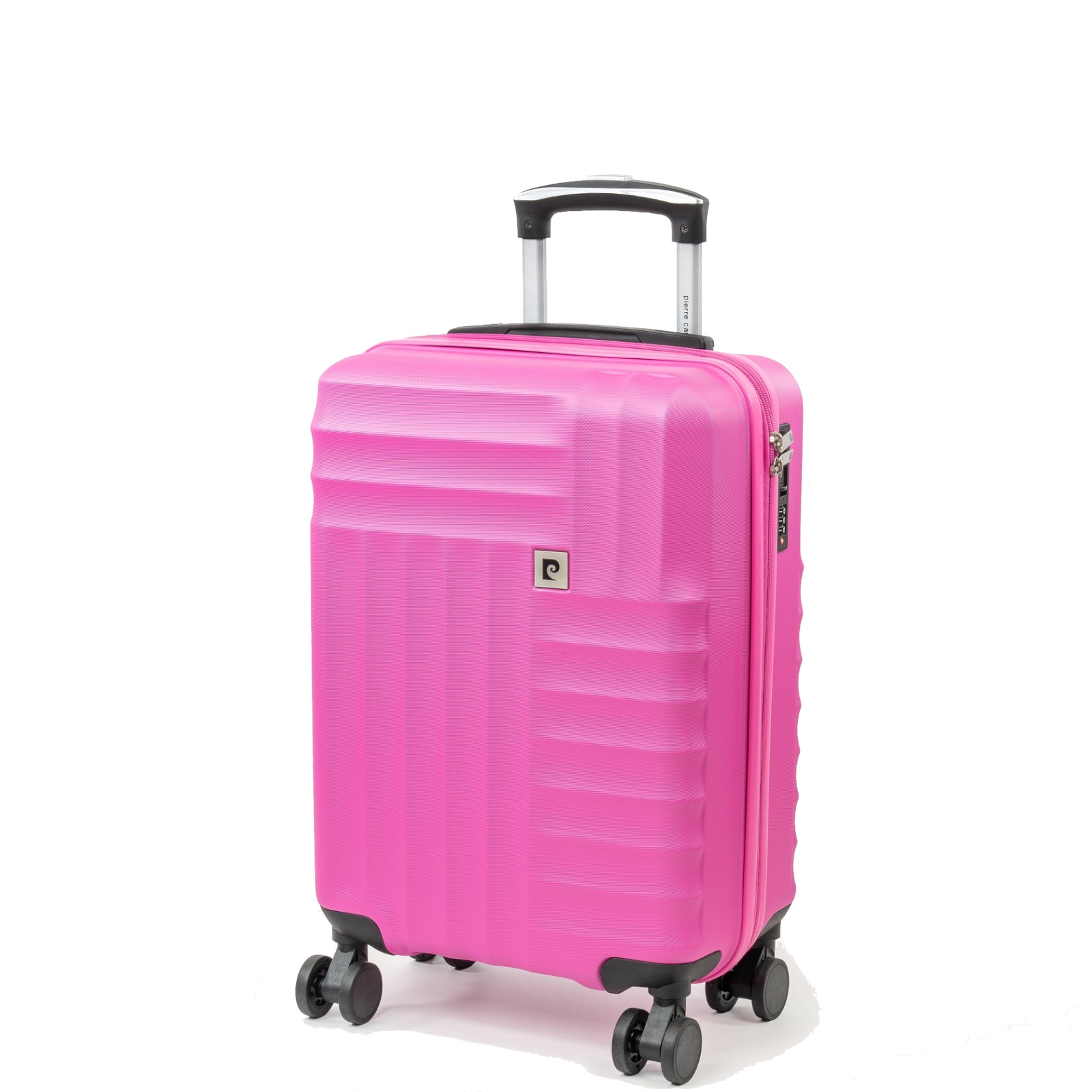 Pierre Cardin Soleil 56cm 4 Wheel Cabin Suitcase Bright Pink