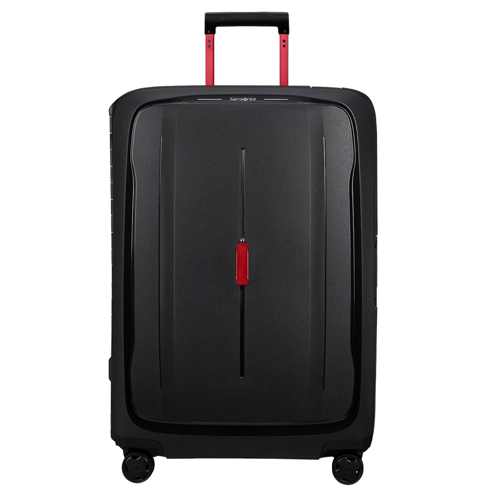 
Samsonite Essens 4 Wheel 81cm XL Suitcase Charcoal/Red