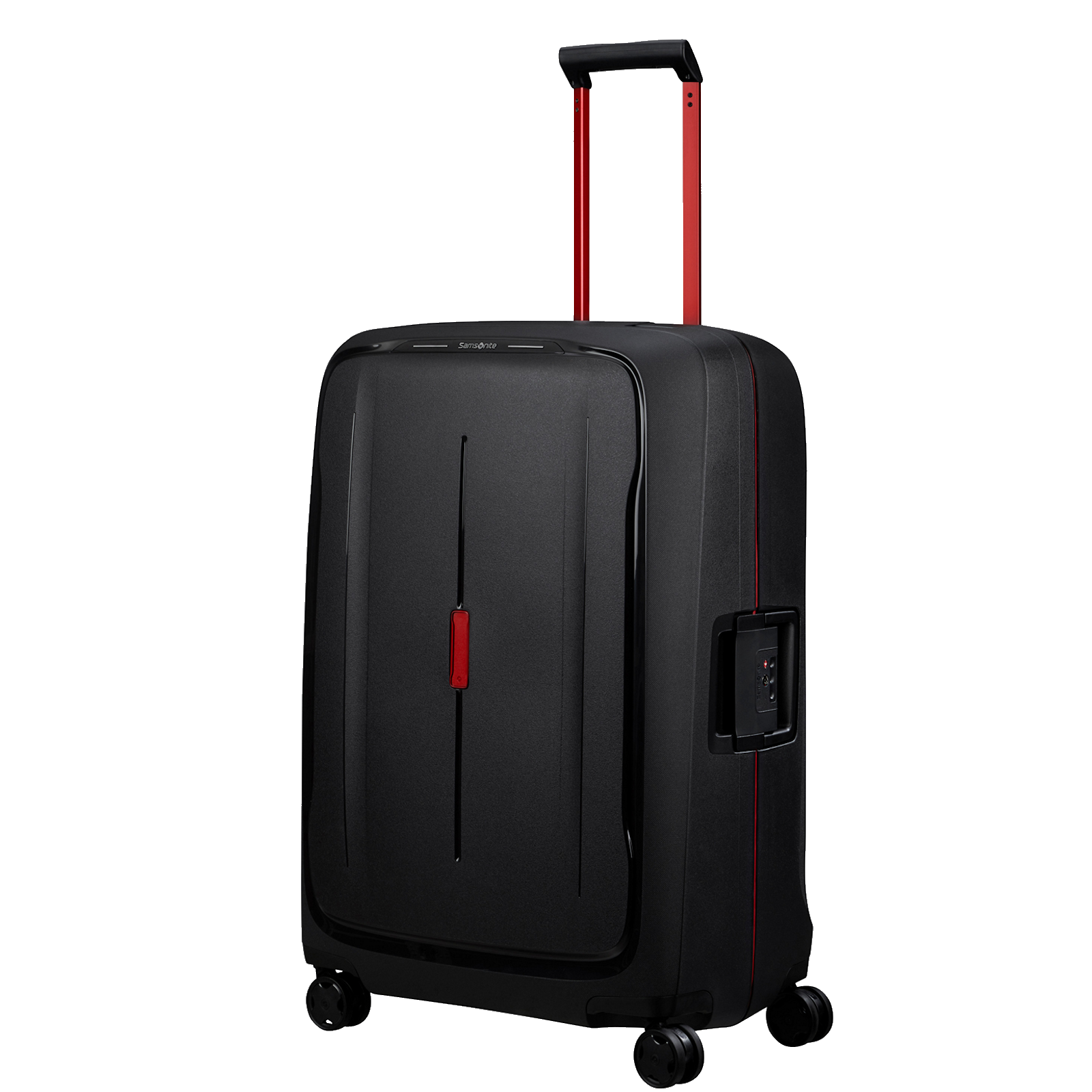 
Samsonite Essens 4 Wheel 81cm XL Suitcase Charcoal/Red