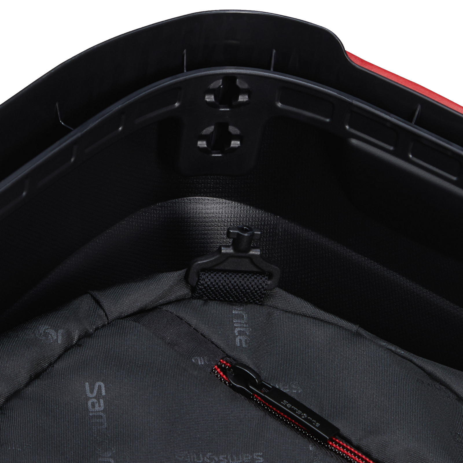 
Samsonite Essens 4 Wheel 81cm XL Suitcase Charcoal/Red