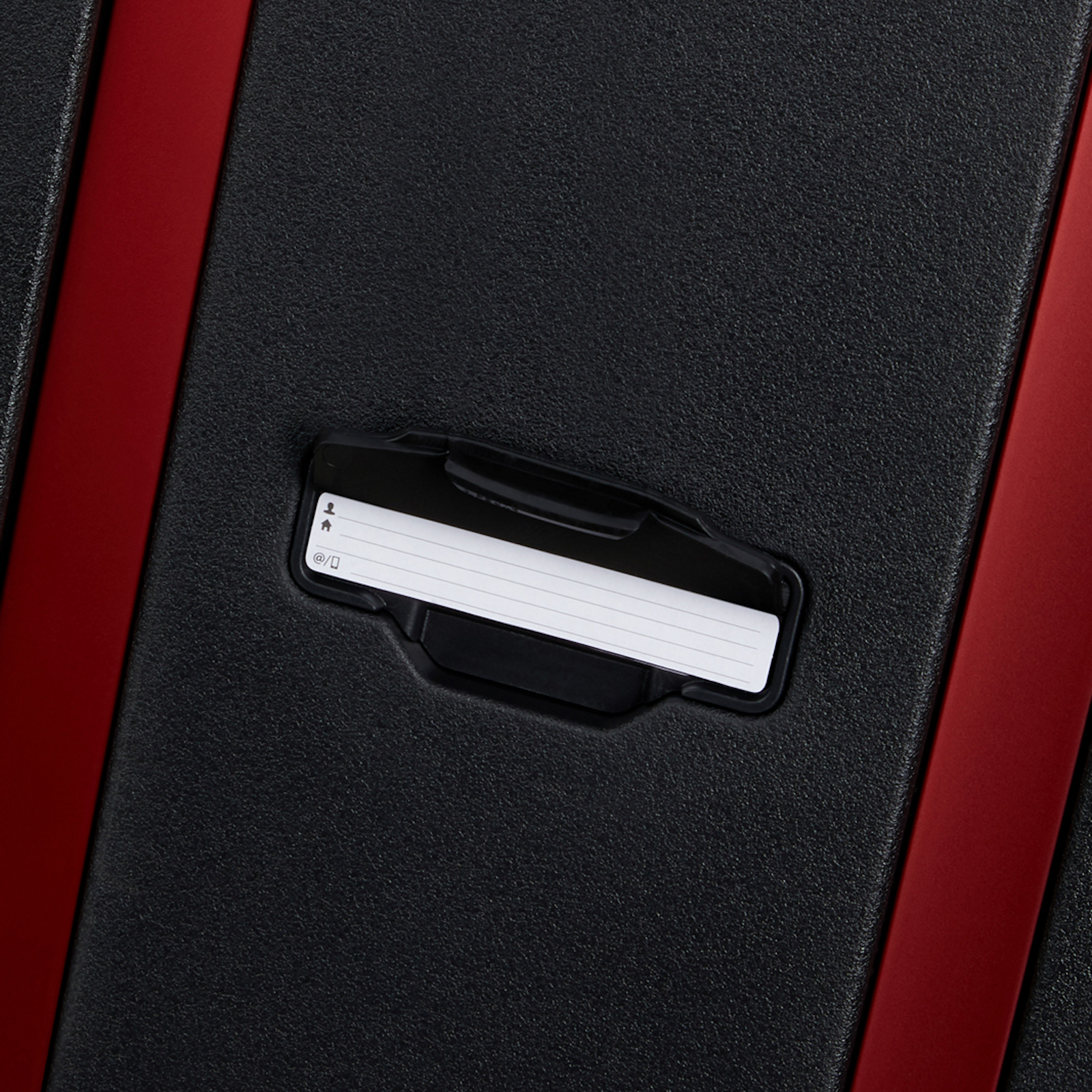 
Samsonite Essens 4 Wheel 81cm XL Suitcase Charcoal/Red