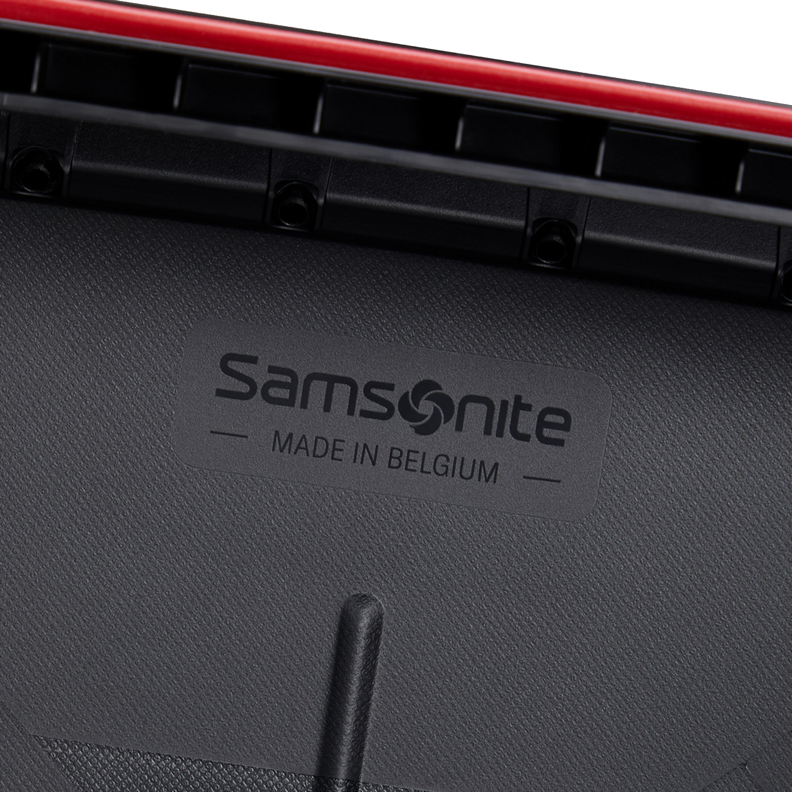 
Samsonite Essens 4 Wheel 81cm XL Suitcase Charcoal/Red