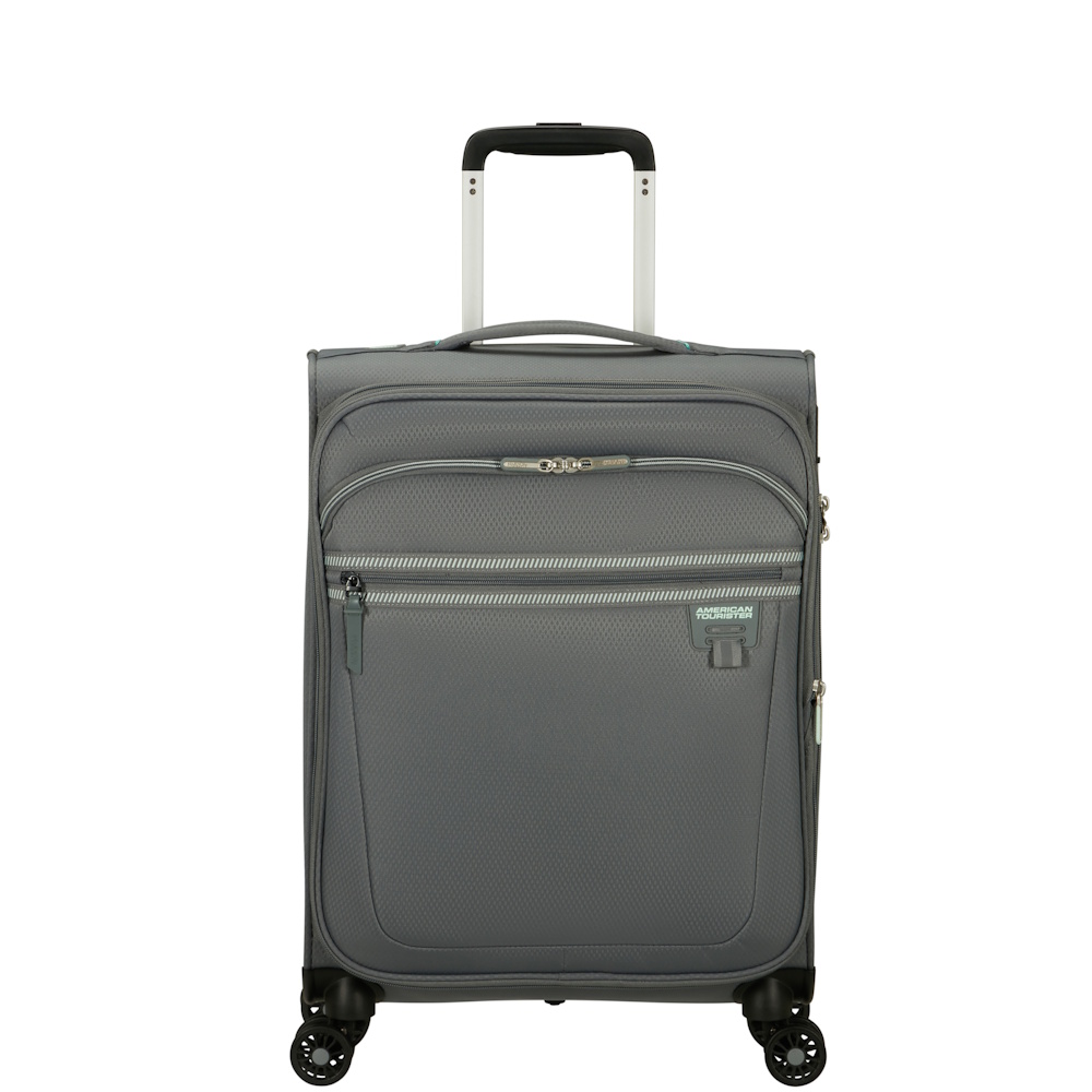 American Tourister Aerospin 55cm Expandable Cabin Suitcase Stone Basalt