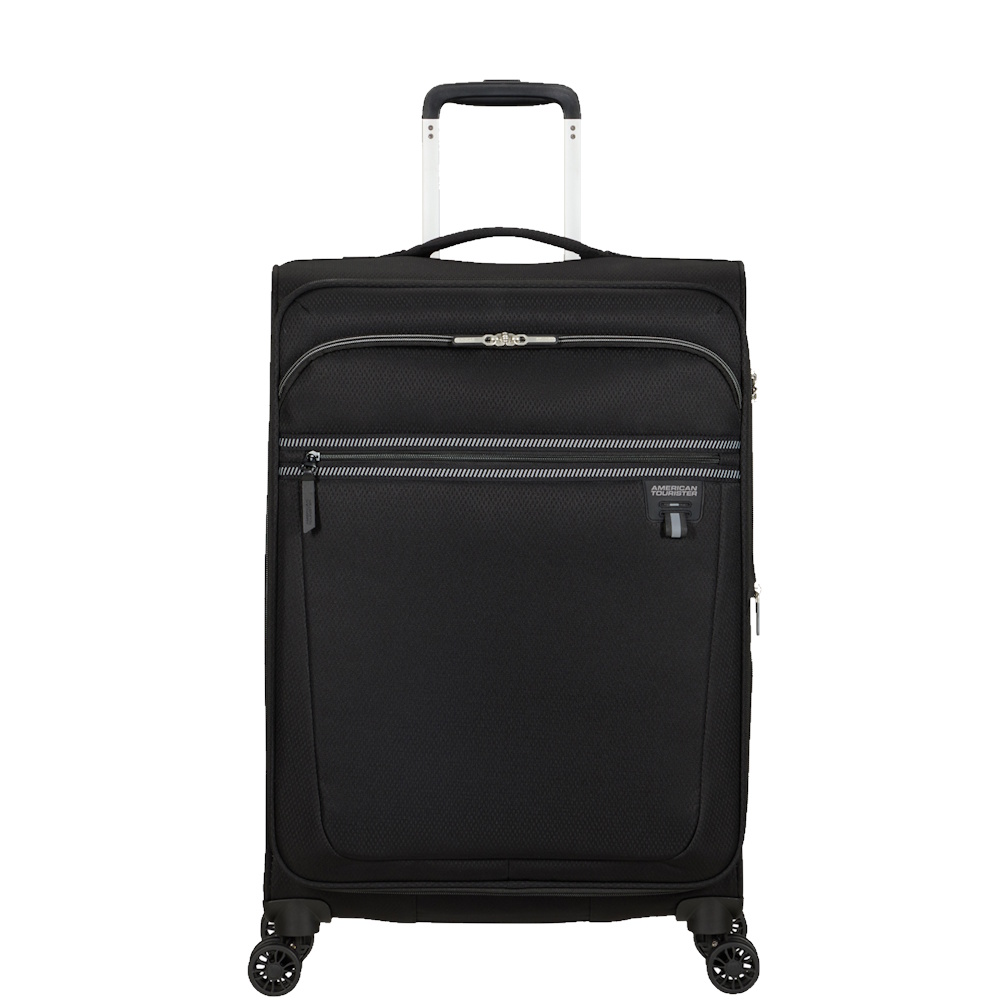 American Tourister Aerospin 69cm Expandable Suitcase Black