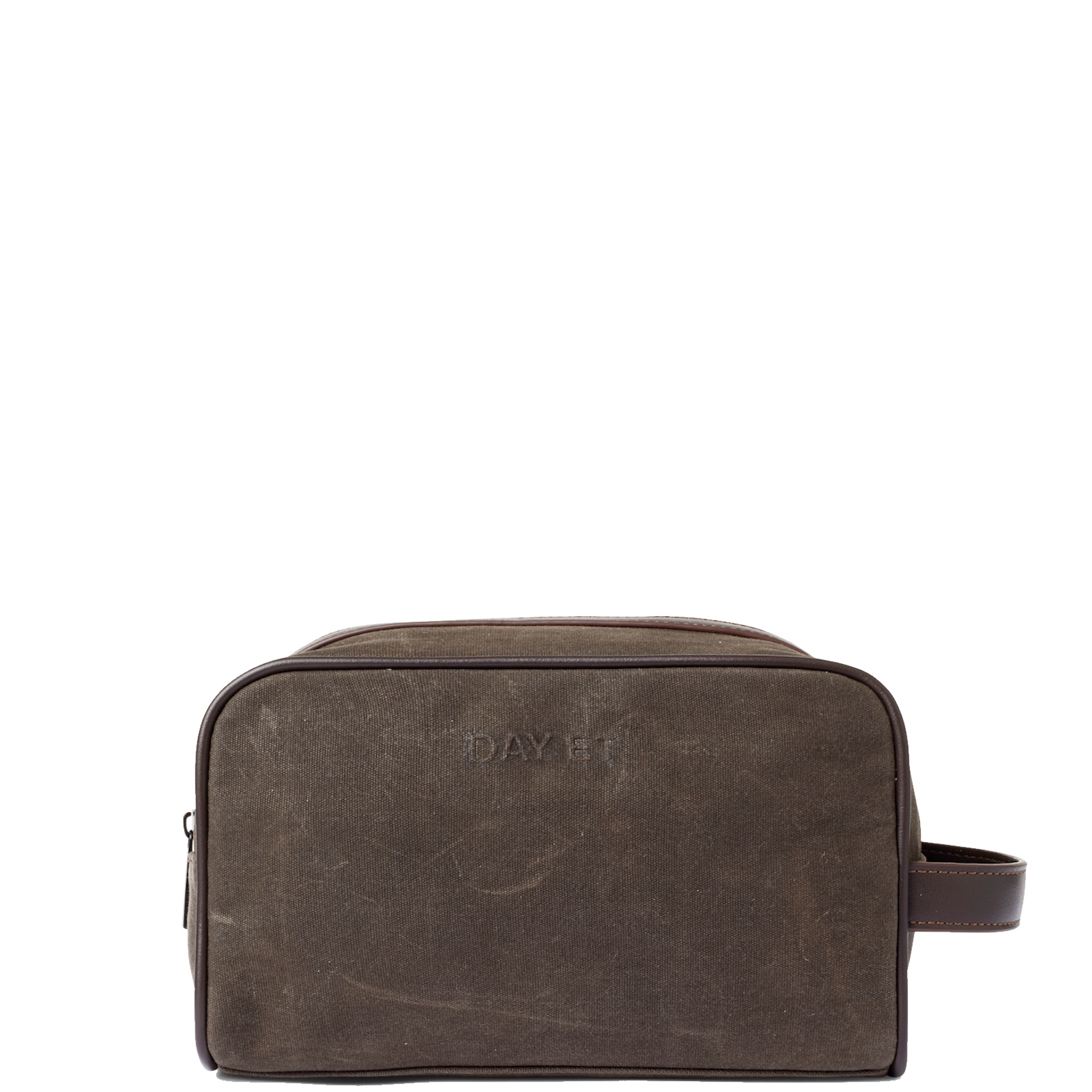 Day Et Waxed Cotton Wash Bag Tarmac