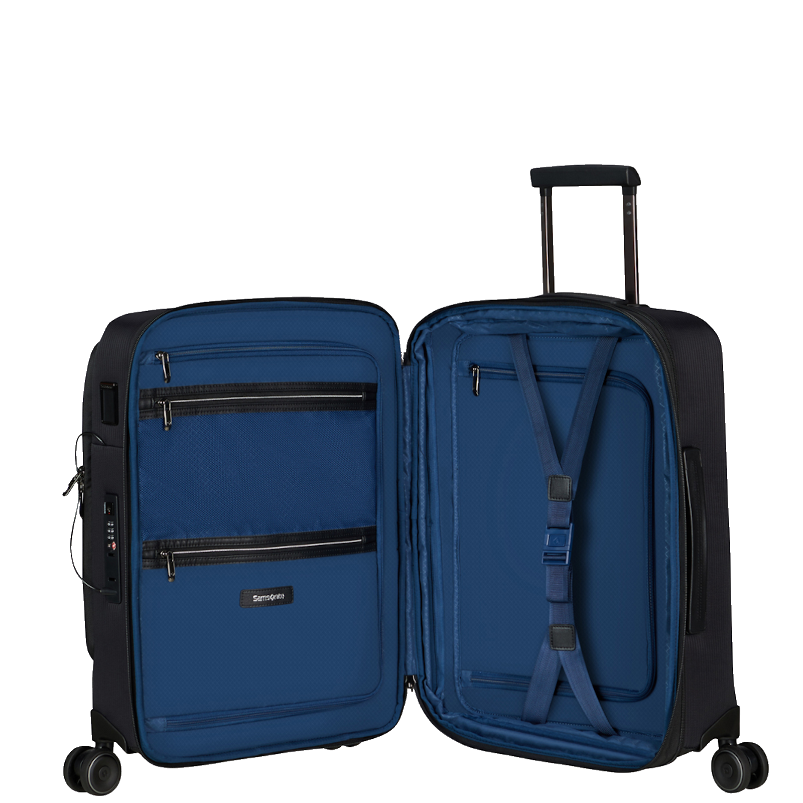 
Samsonite Splendix 4 Wheel 55cm Spinner Exp Cabin Suitcase Black