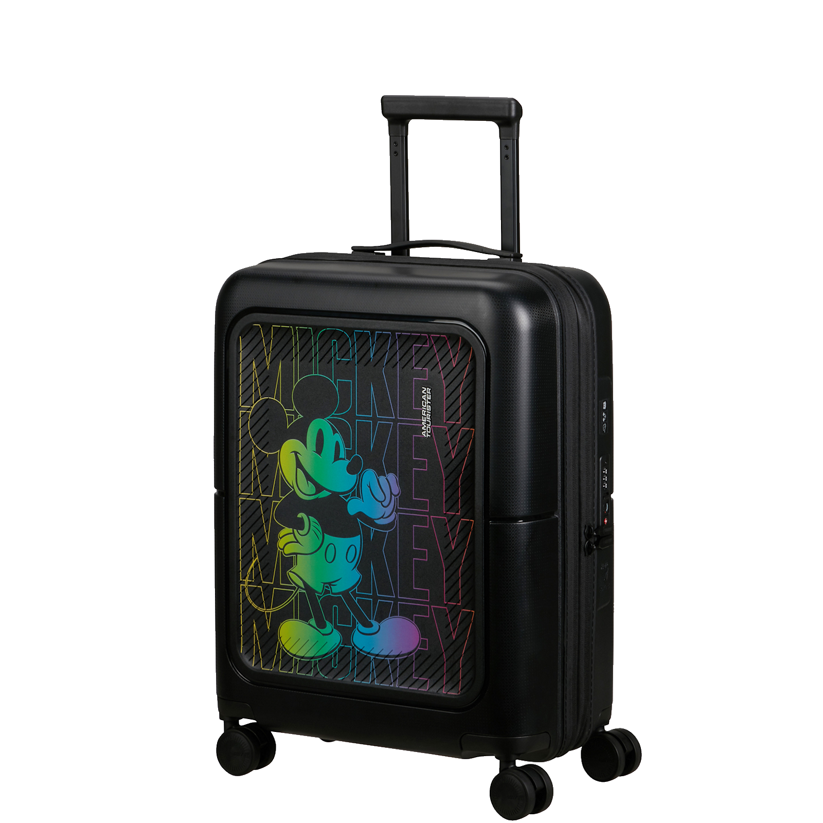 
American Tourister Dashpop Disney 55cm Expandable Cabin Suitcase Mickey Neon Gradient