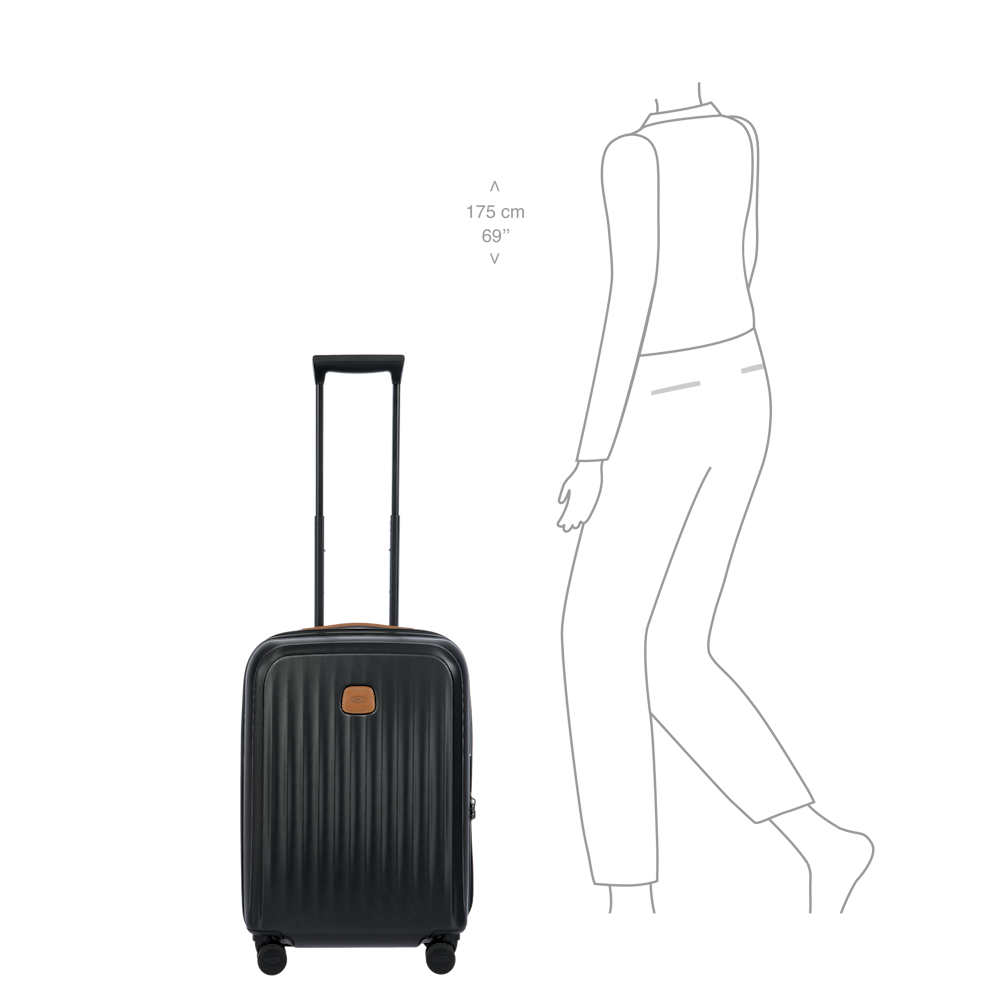 
Bric's Taormina 55cm Expandable Cabin Suitcase Black