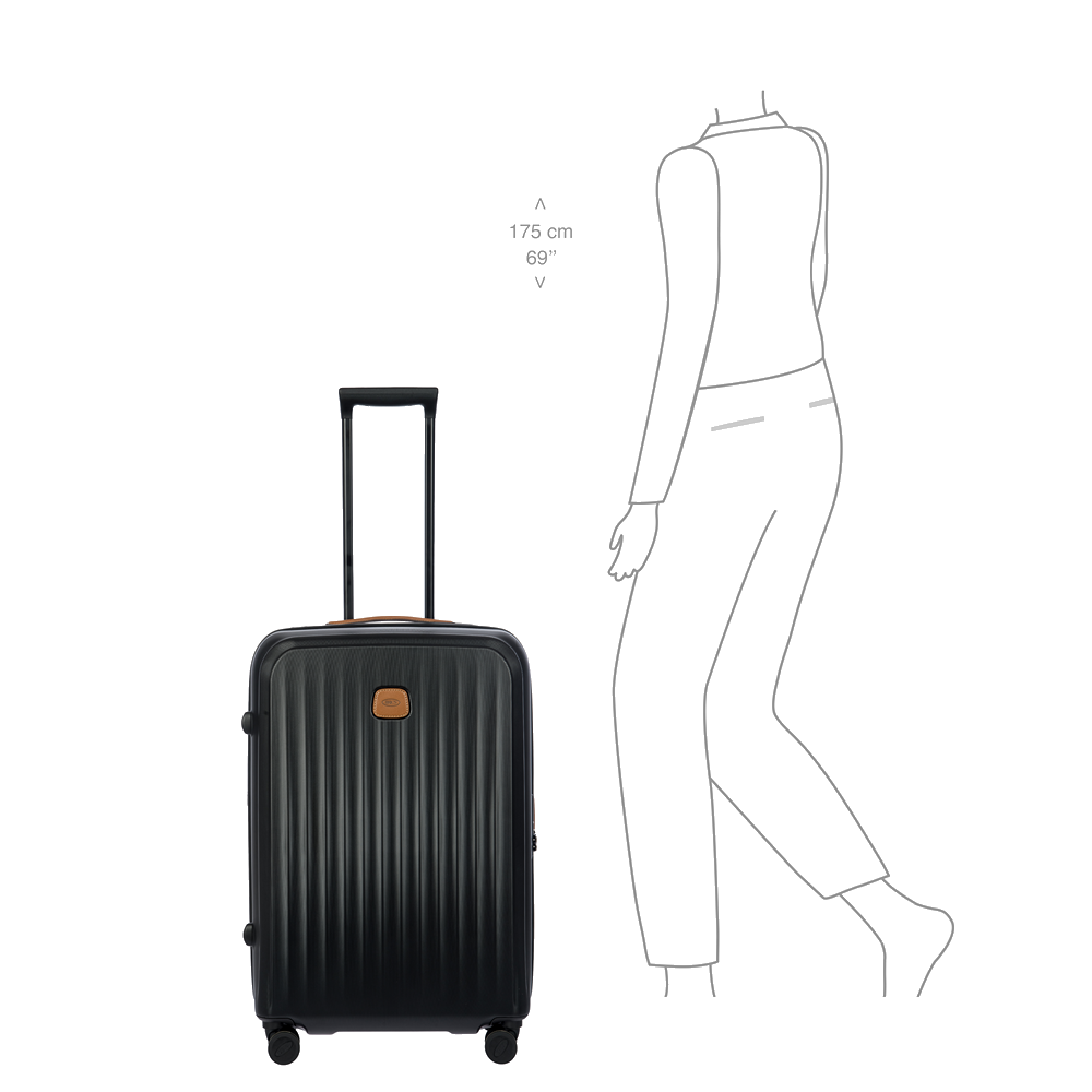
Bric's Taormina 69cm Expandable Medium Suitcase Black