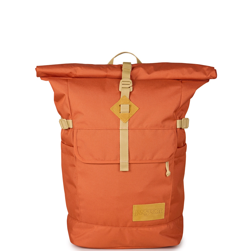 Jansport Hatchet Rolltop 15" Laptop Backpack Dune Red
