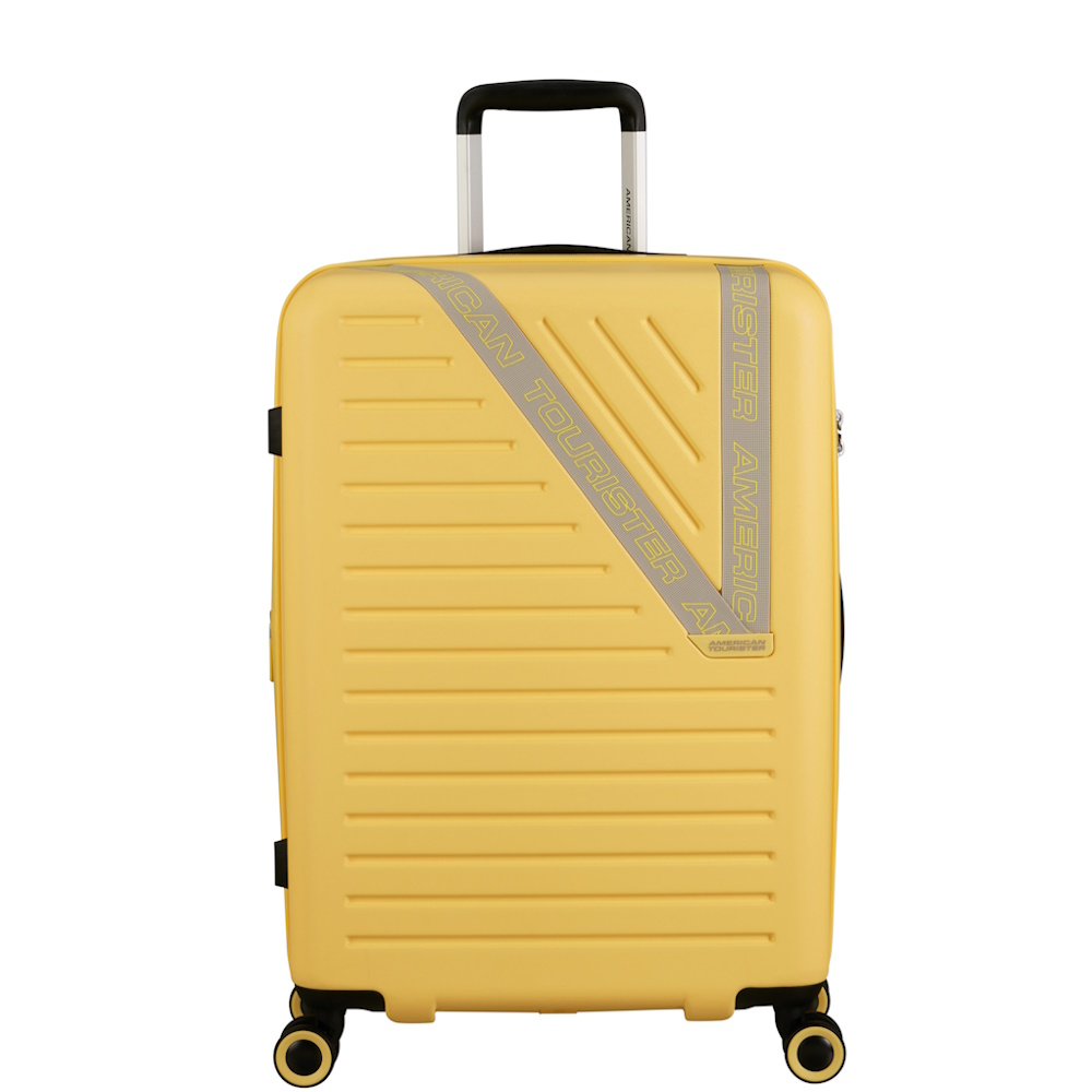 
American Tourister Dynabelt 66cm Expandable Medium Suitcase Sunny Yellow