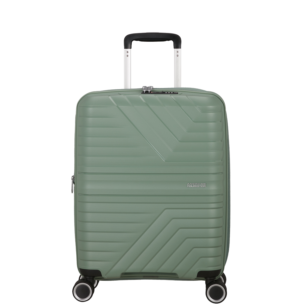 
American Tourister Flytwist 55cm 4 Wheel Exp Cabin Suitcase Botanic Green