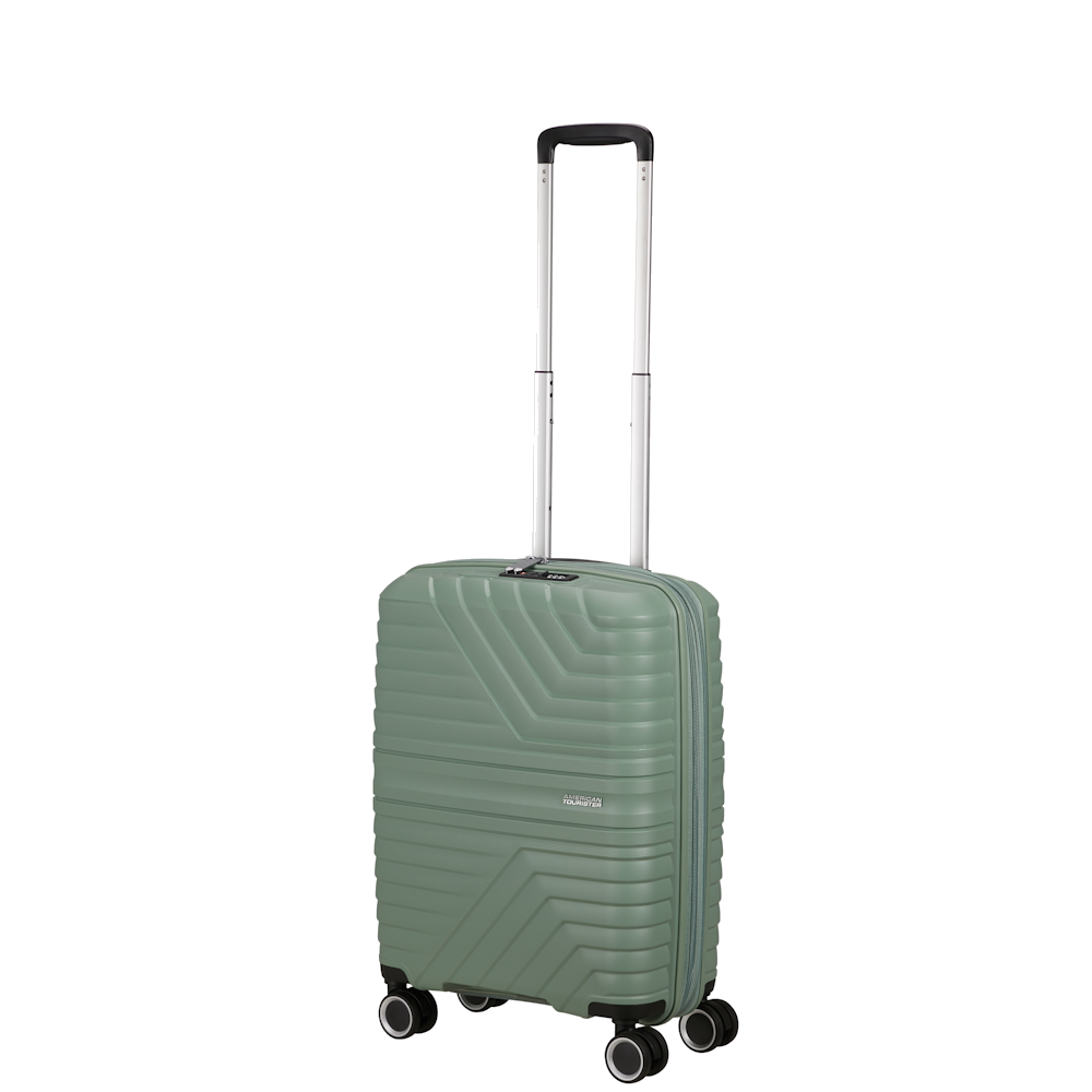 
American Tourister Flytwist 55cm 4 Wheel Exp Cabin Suitcase Botanic Green