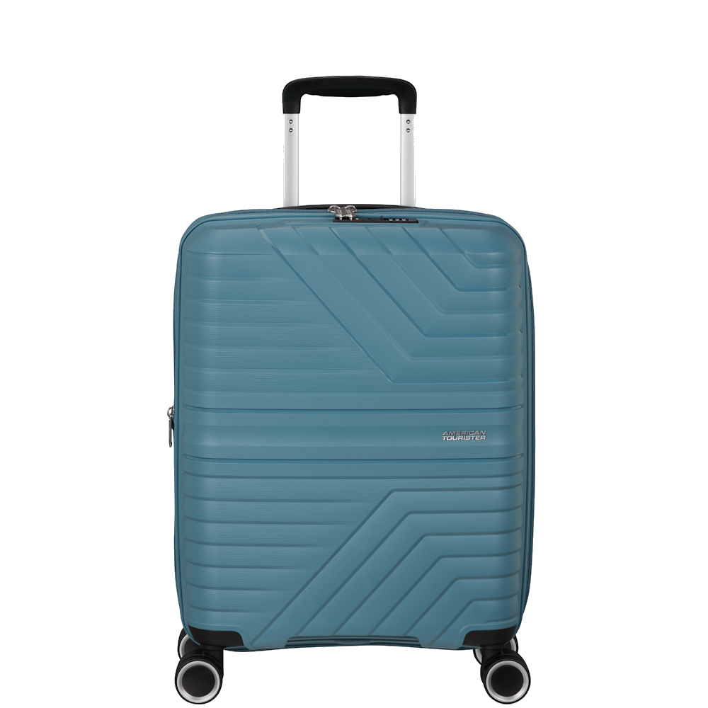 
American Tourister Flytwist 55cm 4 Wheel Exp Cabin Suitcase Storm Blue