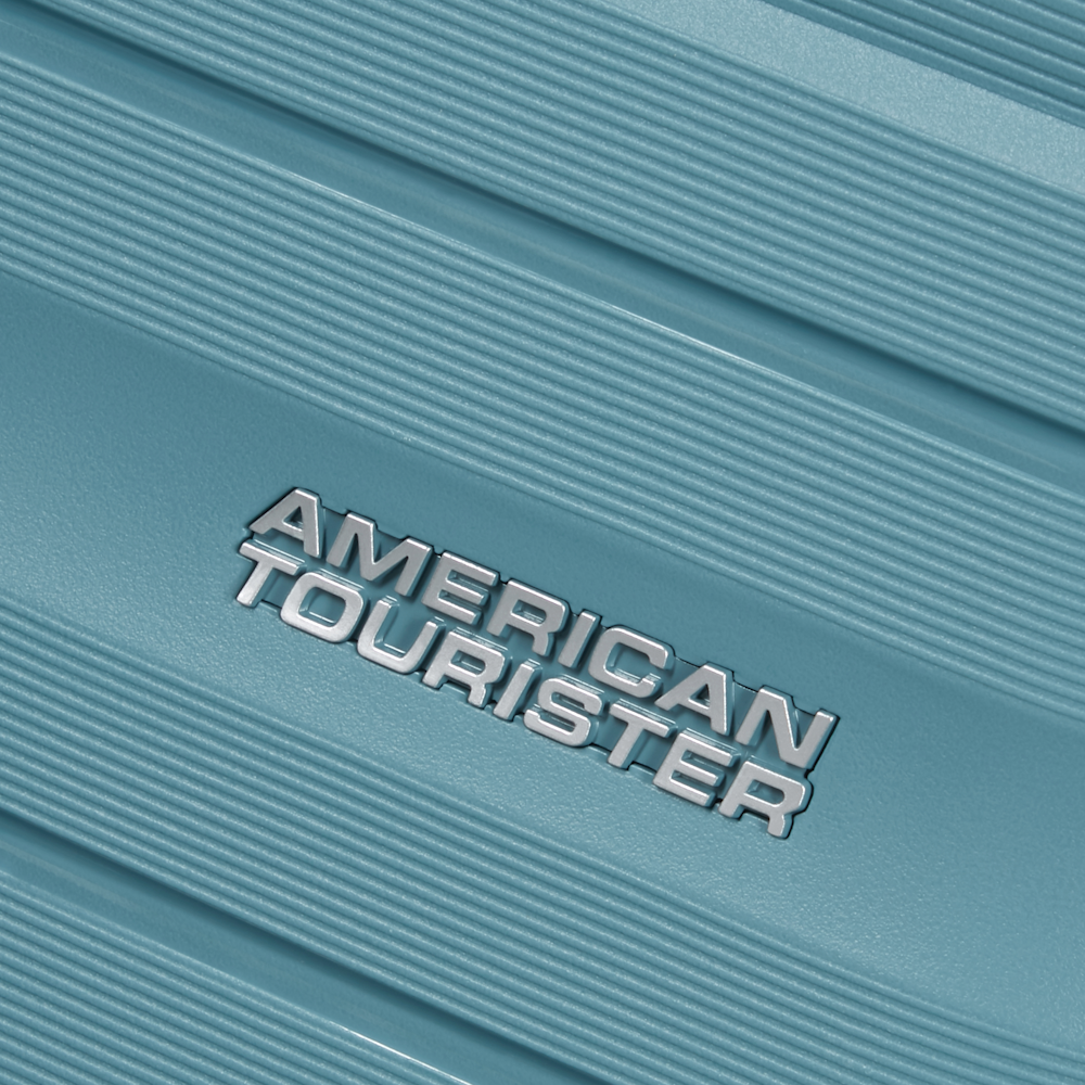 
American Tourister Flytwist 55cm 4 Wheel Exp Cabin Suitcase Storm Blue