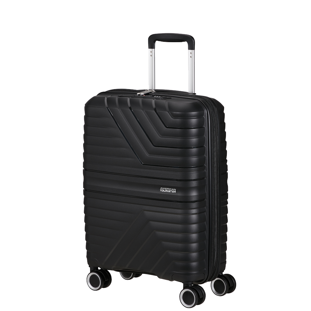 
American Tourister Flytwist 55cm 4 Wheel Exp Cabin Suitcase Shadow Black