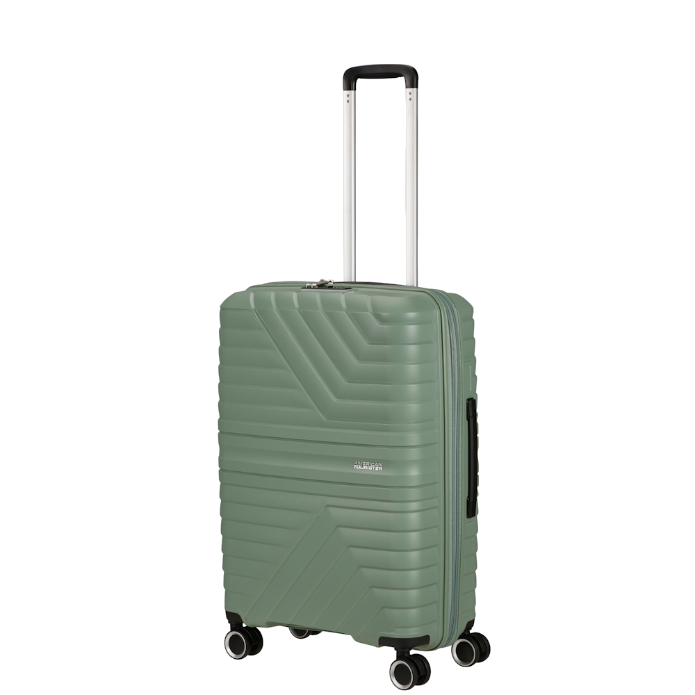 
American Tourister Flytwist 4 Wheel 78cm Exp Large Suitcase Botanic Green