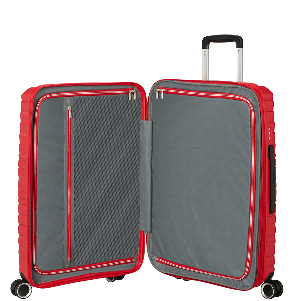 
American Tourister Flytwist 4 Wheel 78cm Exp Large Suitcase True Red