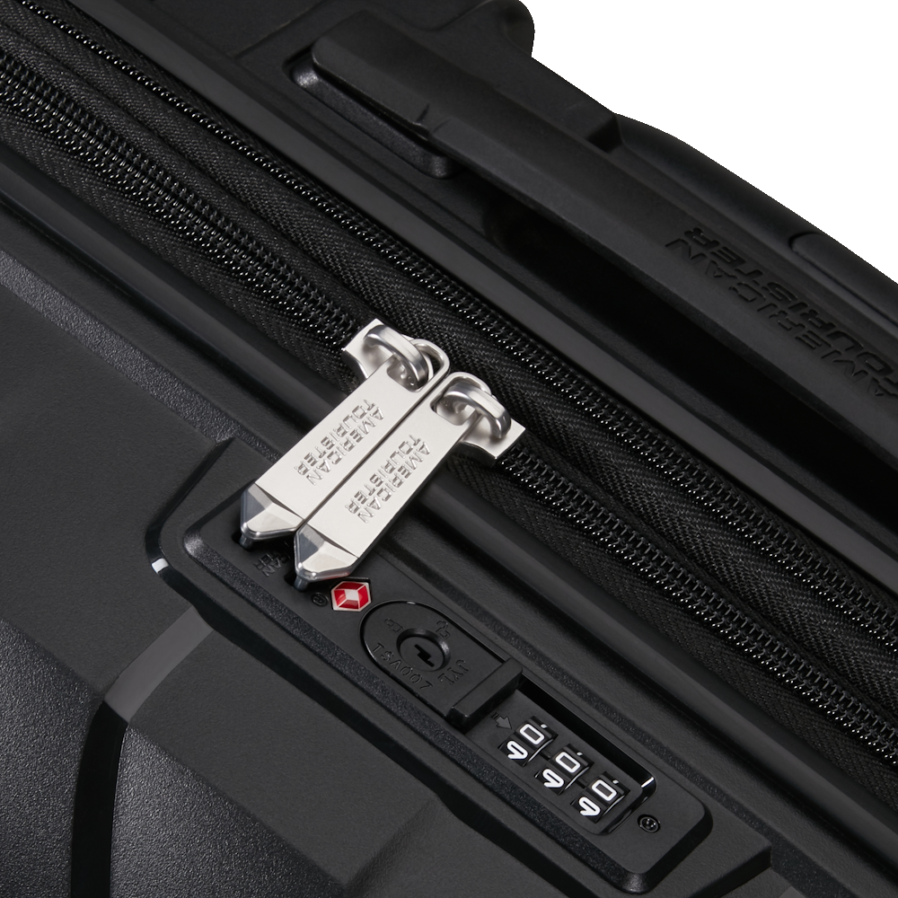 
American Tourister Flytwist 4 Wheel 78cm Exp Large Suitcase Shadow Black