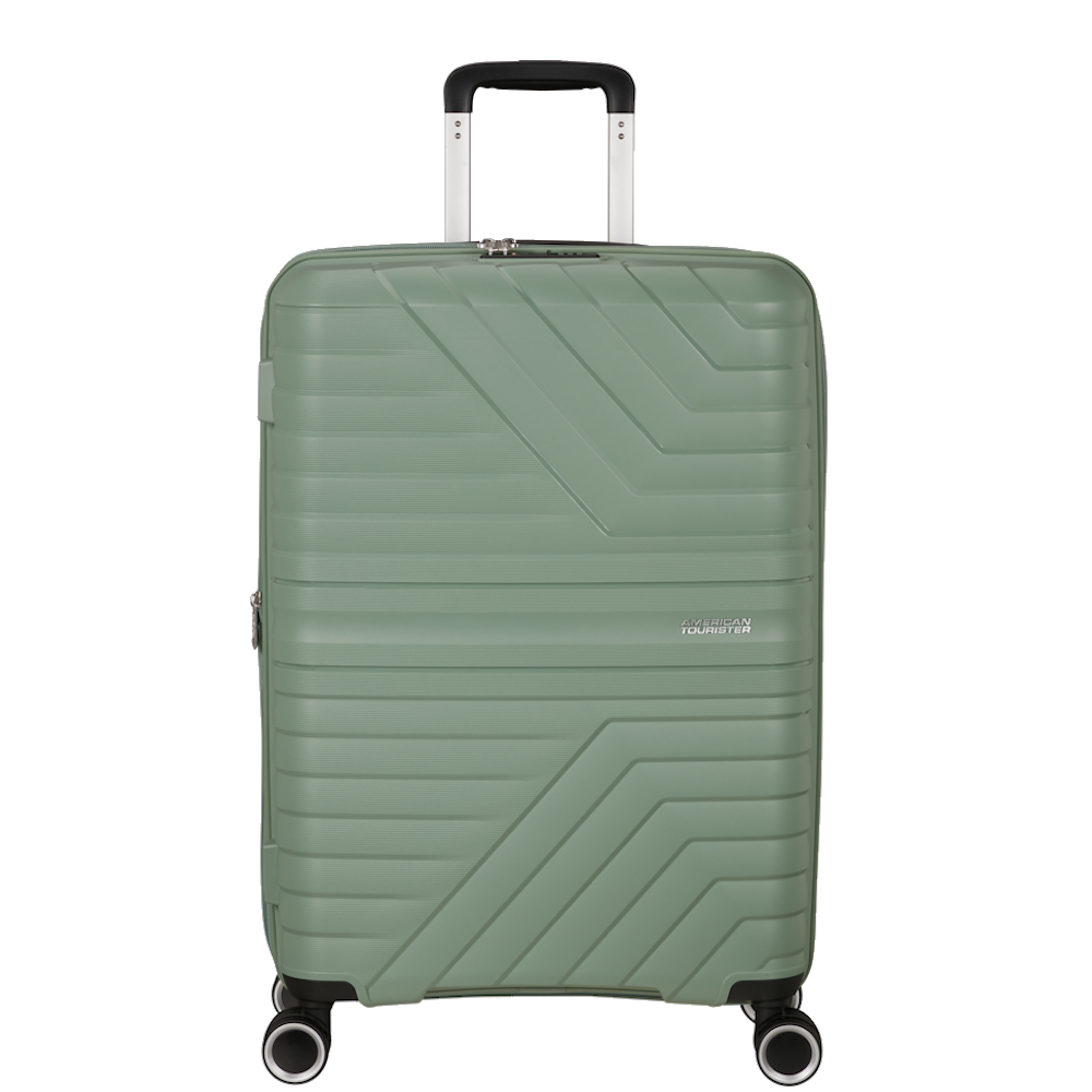 
American Tourister Flytwist 4 Wheel 78cm Exp Large Suitcase Botanic Green