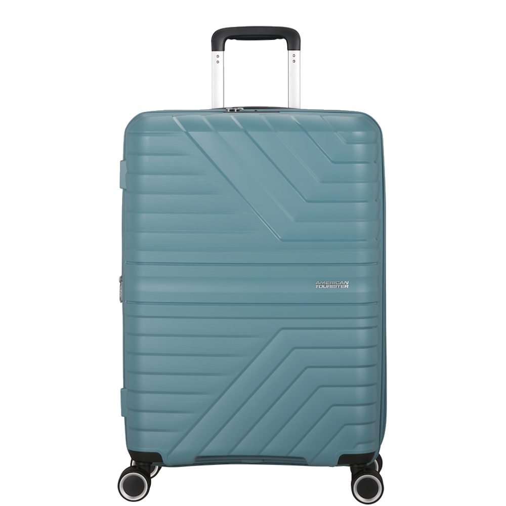 
American Tourister Flytwist 4 Wheel 78cm Exp Large Suitcase Storm Blue