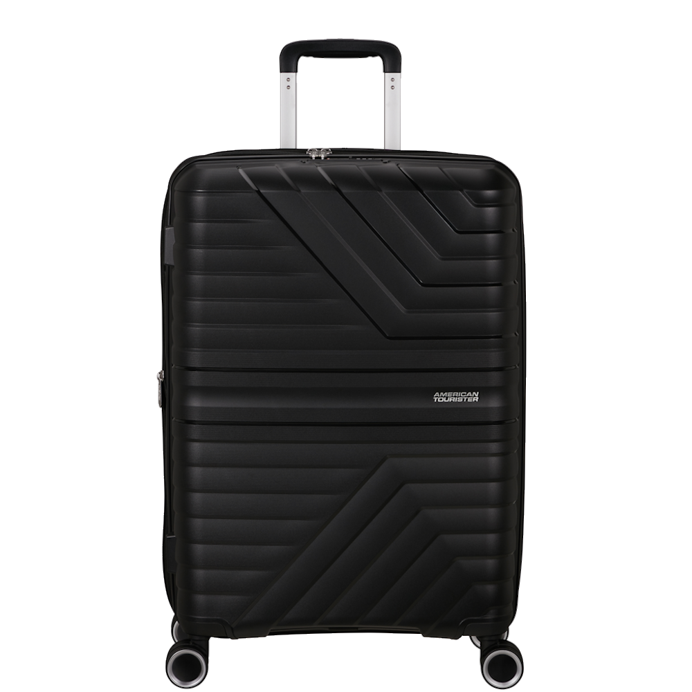 
American Tourister Flytwist 4 Wheel 78cm Exp Large Suitcase Shadow Black