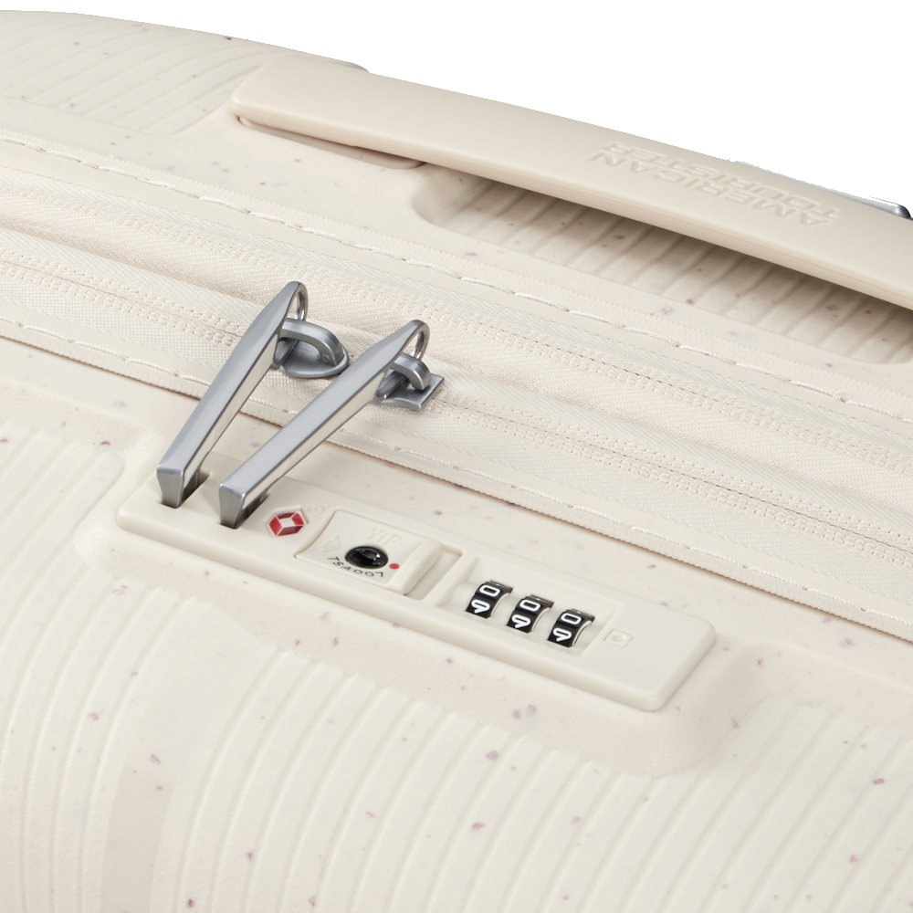 
American Tourister Starvibe 4 Wheel Exp 67cm Medium Suitcase Limited Edition Cream Speckles