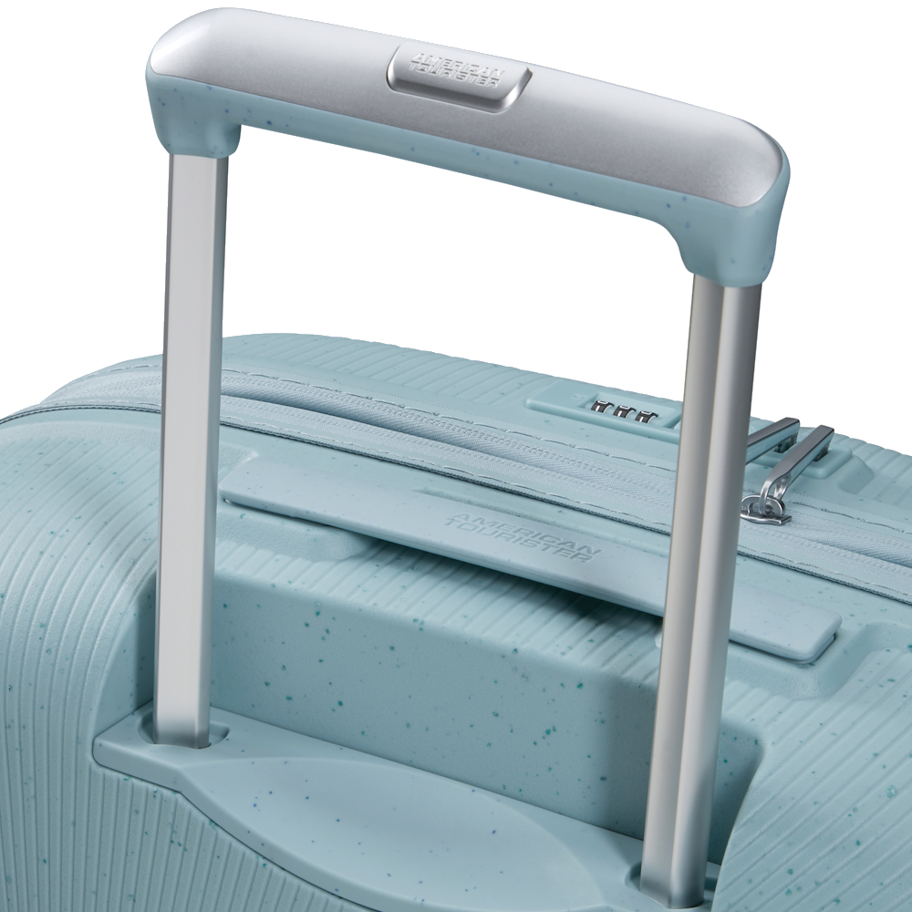 
American Tourister Starvibe 4 Wheel Exp 55cm Cabin Suitcase Limited Edition Azzurro Speckles