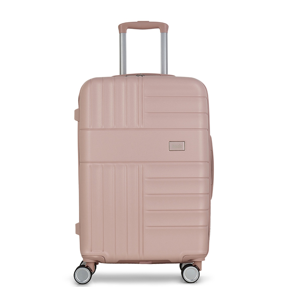 Rock Aspen 4 Wheel 64cm Medium Suitcase Pink