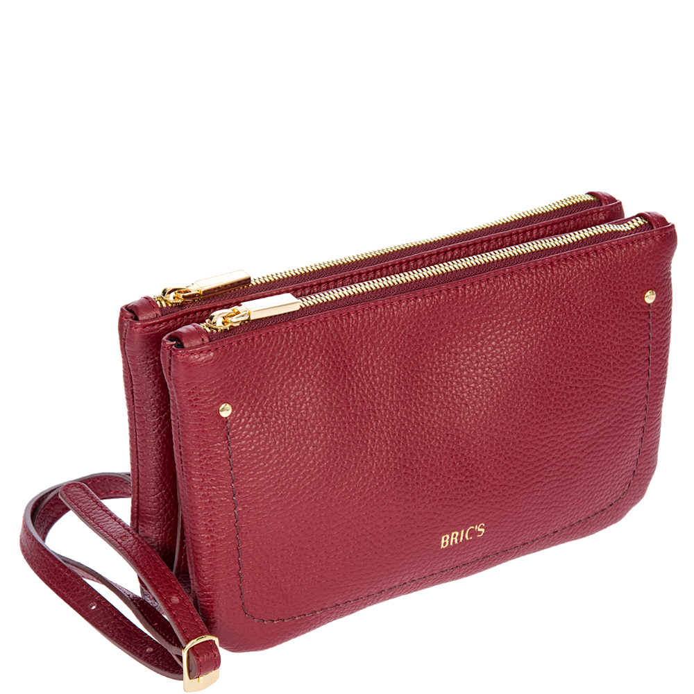 
Bric's Gondola Violetta 2 Zip Shoulder Bag Ruby