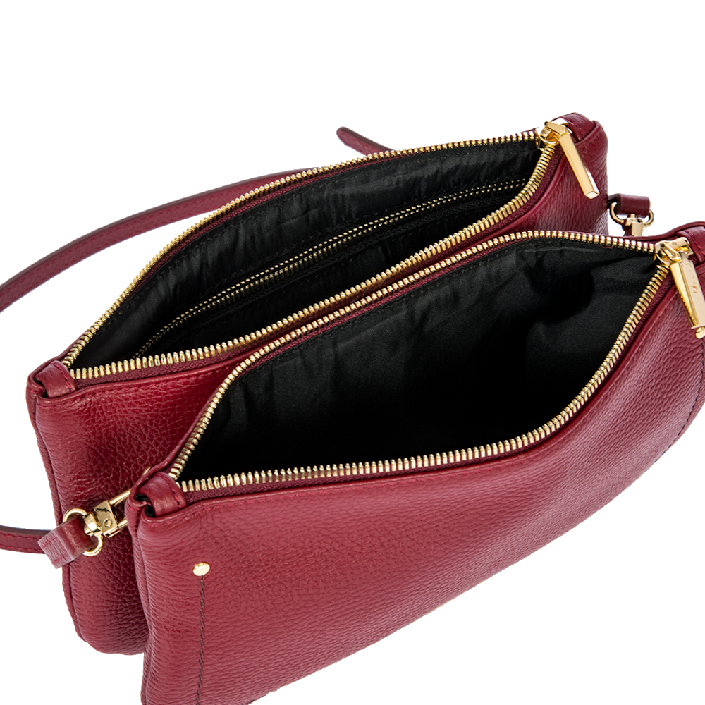 
Bric's Gondola Violetta 2 Zip Shoulder Bag Ruby