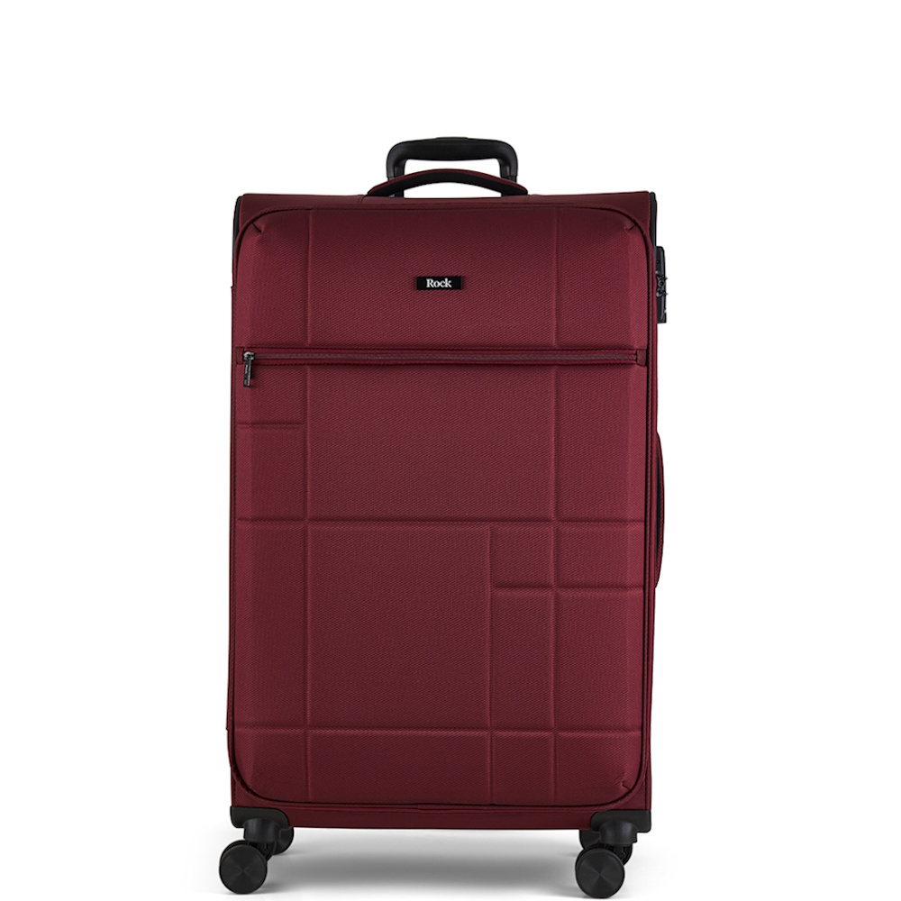 Rock Tokyo 4 Wheel Spinner 78cm Large Suitcase Wine Red
