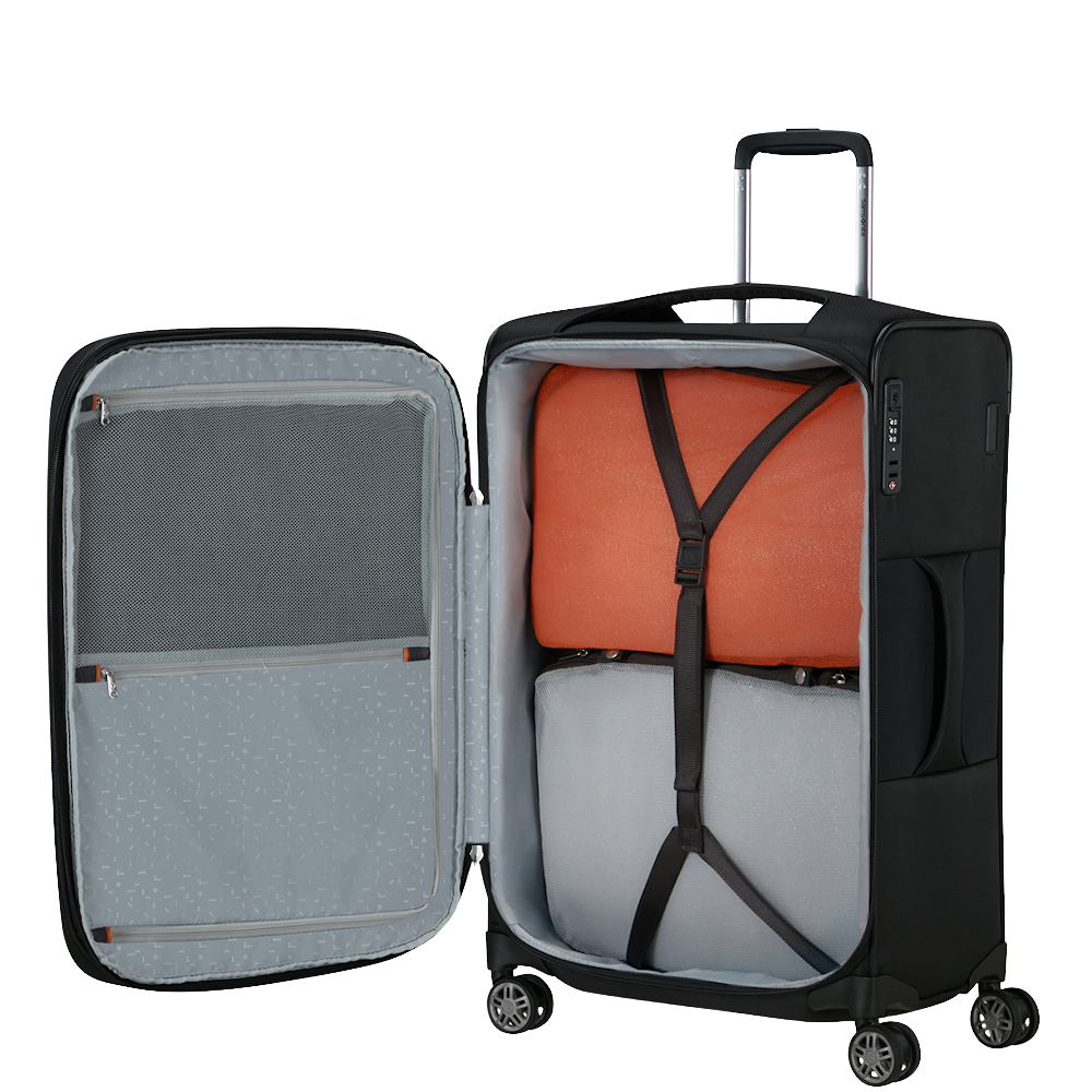 
Samsonite Re-Lite 67cm Expandable Medium Suitcase Black