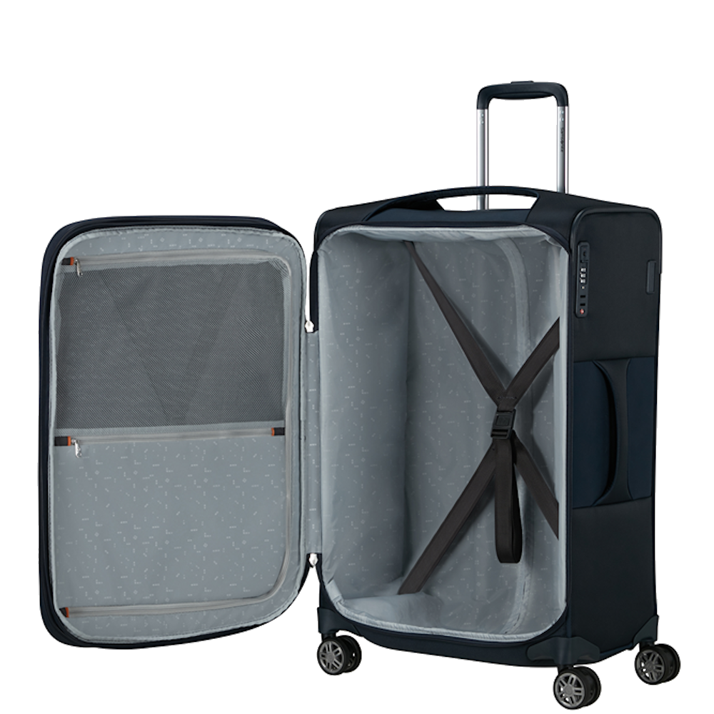 
Samsonite Re-Lite 67cm Expandable Medium Suitcase Midnight Blue