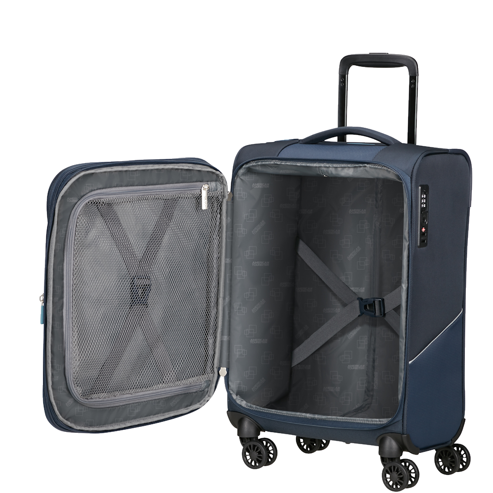 
American Tourister Summerride 55cm x 35cm 4 Wheel Exp Cabin Suitcase Navy