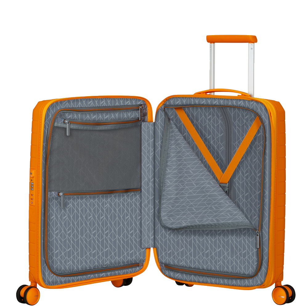 
American Tourister Fastforward 4 Wheel 55cm Exp Cabin Suitcase Radiant Orange