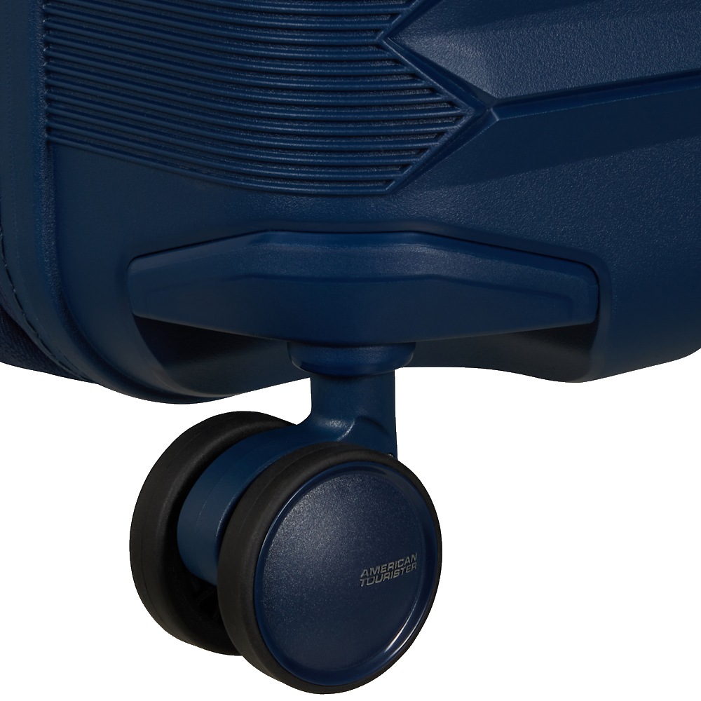 
American Tourister Fastforward 4 Wheel 55cm Exp Cabin Suitcase Navy Blue