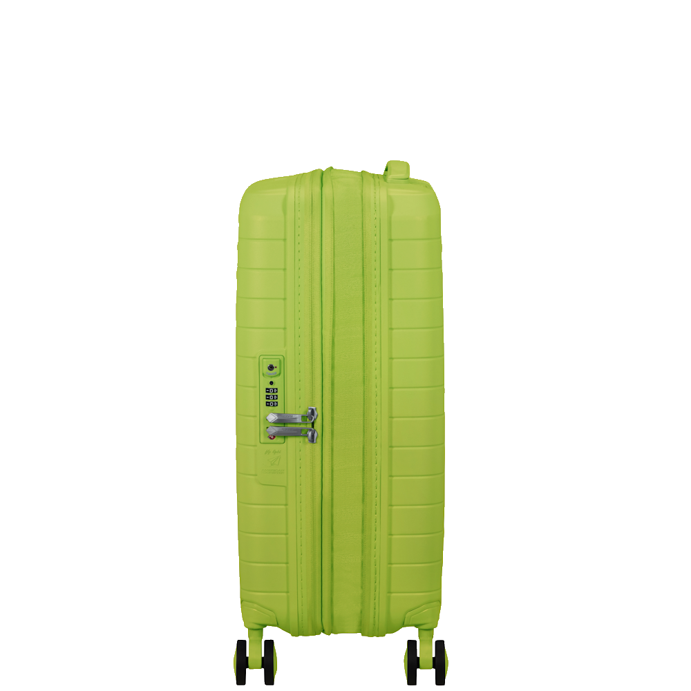 
American Tourister Fastforward 4 Wheel 55cm Exp Cabin Suitcase Neon Lime