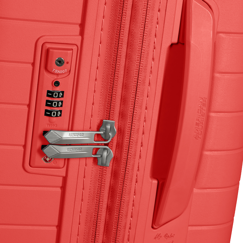 
American Tourister Fastforward 68cm 4 Wheel Exp Medium Suitcase Sunset Coral