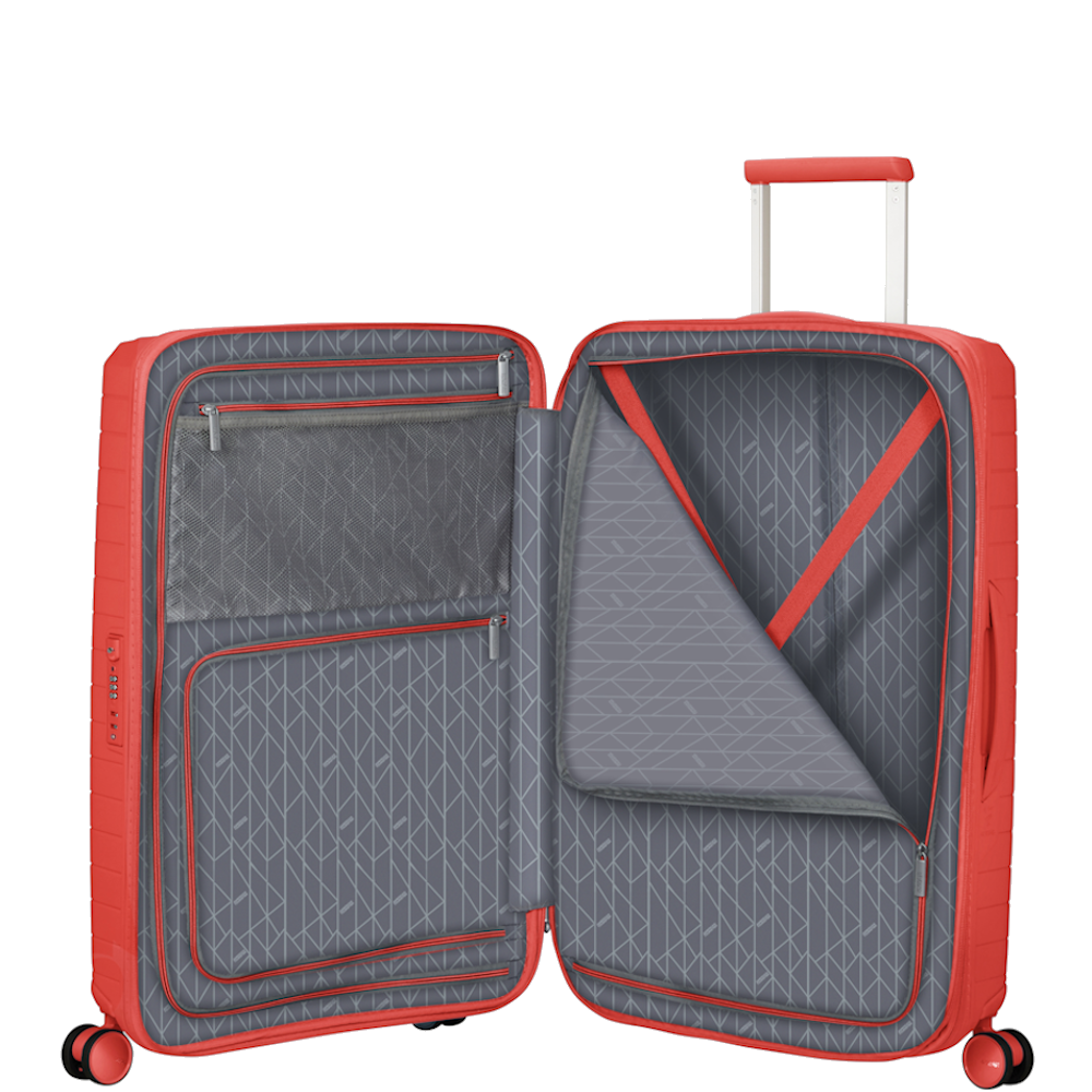 
American Tourister Fastforward 68cm 4 Wheel Exp Medium Suitcase Sunset Coral