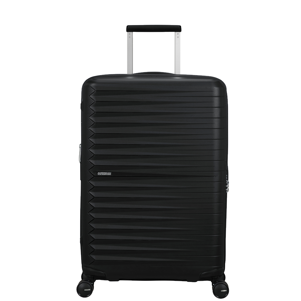 
American Tourister Fastforward 68cm 4 Wheel Exp Medium Suitcase Flash Black