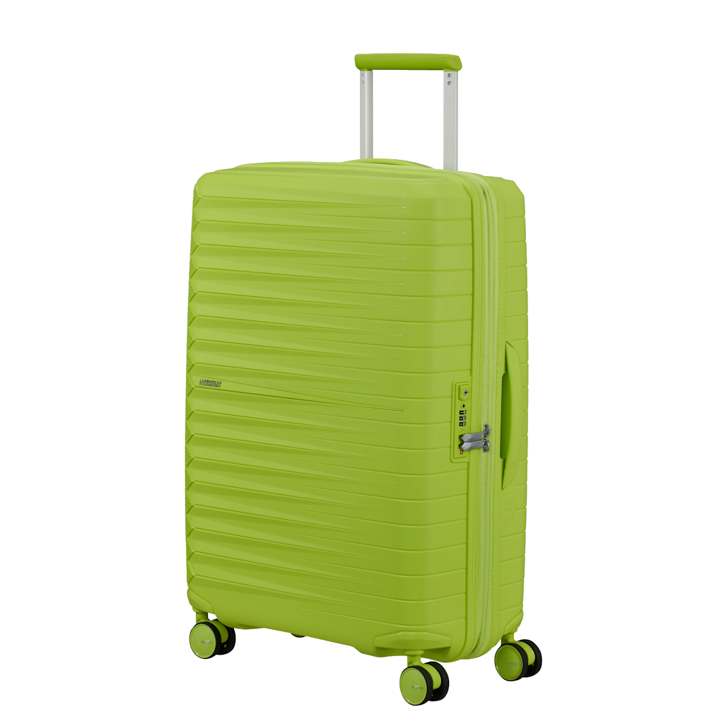 
American Tourister Fastforward 68cm 4 Wheel Exp Medium Suitcase Neon Lime
