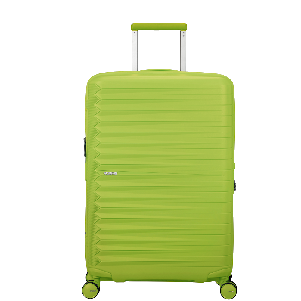 
American Tourister Fastforward 68cm 4 Wheel Exp Medium Suitcase Neon Lime