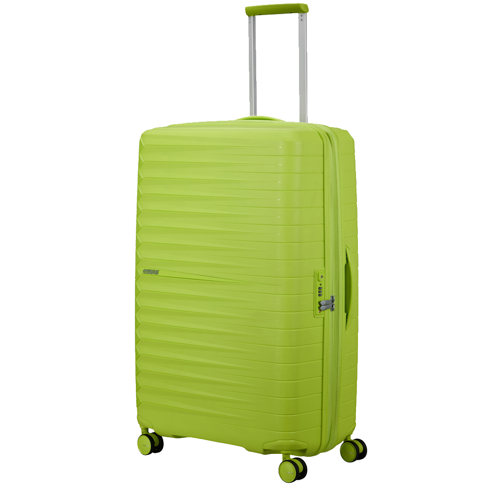
American Tourister Fastforward 78cm 4 Wheel Exp Large Suitcase Neon Lime