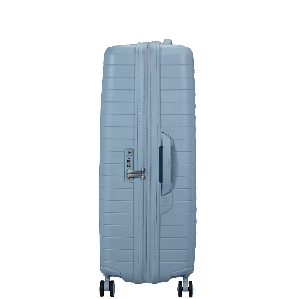
American Tourister Fastforward 78cm 4 Wheel Exp Large Suitcase Steel Blue