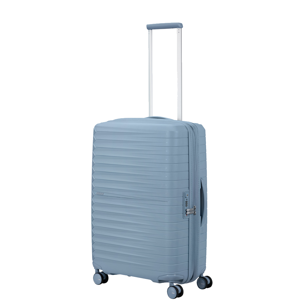 
American Tourister Fastforward 83cm 4 Wheel Exp Extra-Large Suitcase Steel Blue