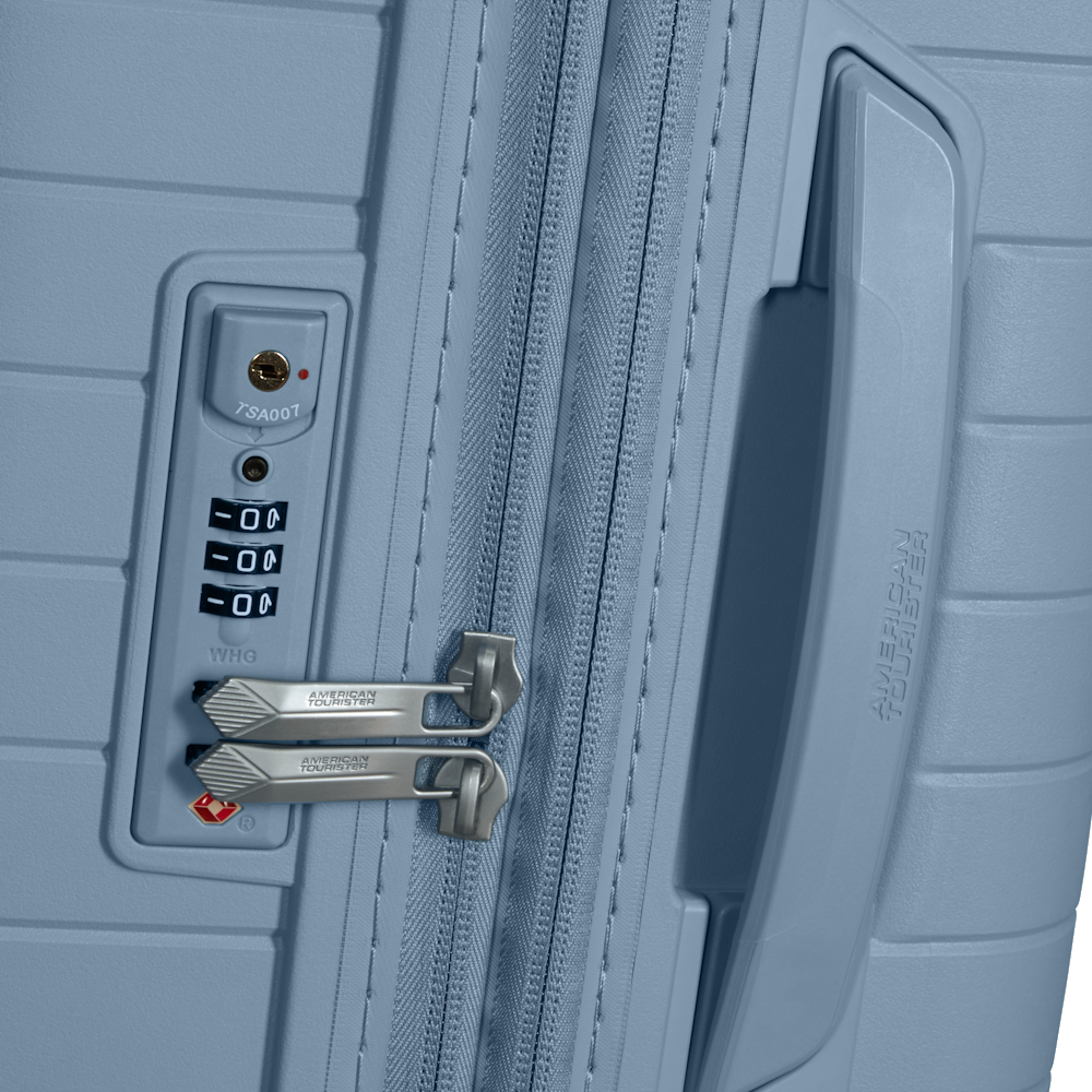 
American Tourister Fastforward 83cm 4 Wheel Exp Extra-Large Suitcase Steel Blue