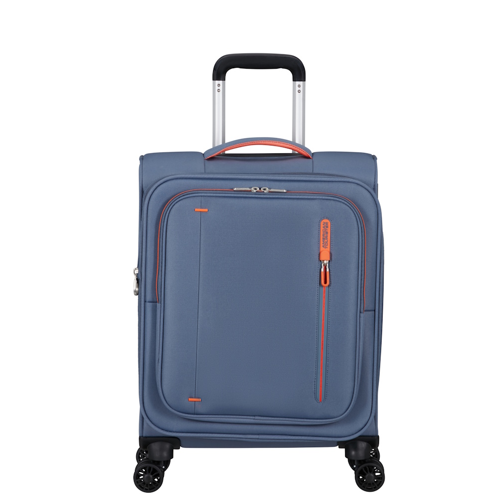 American Tourister Cloudrider 4 Wheel 55cm Exp Cabin Suitcase Stone Blue